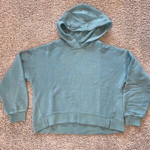 Madewell MWL Airyterry Hoodie Sweatshirt Sage Green Size Medium